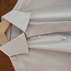 Eton mens dress shirt 15 38 spread collar